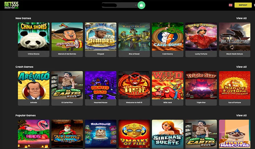 Bet555 Casino Games