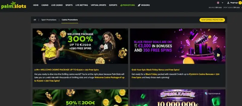 PalmSlots Casino Live