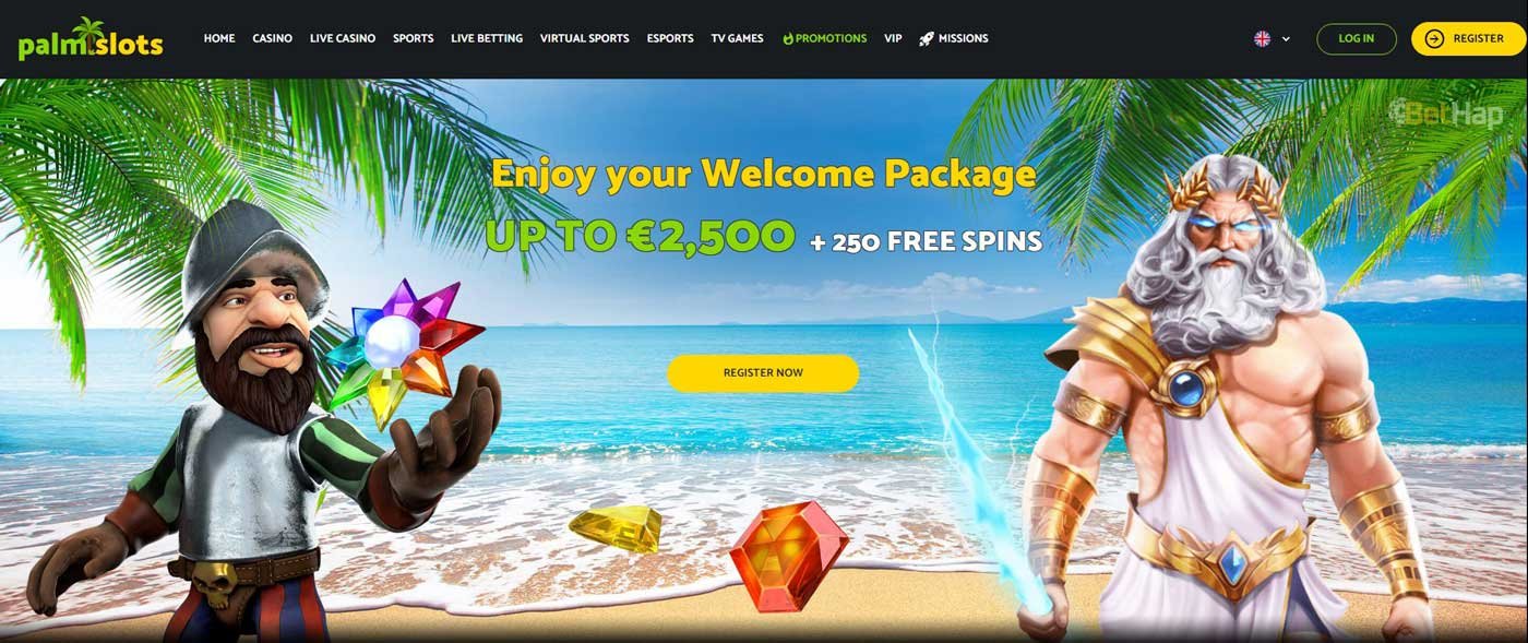 PalmSlots Casino Review: Welcome Bonus Up to €2500 + 250 Free Spins