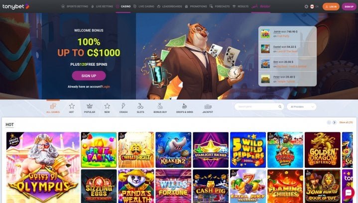 Tonybet Casino Sports Betting